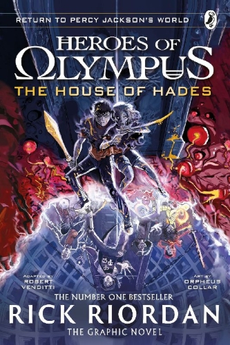 Buchcover und Innenansicht für das Buch: The House of Hades: The Graphic Novel (Heroes of Olympus Book 4)