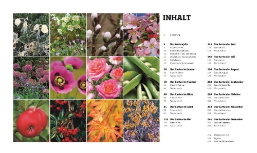 Buchcover und Innenansicht für das Buch: Das Gartenjahr