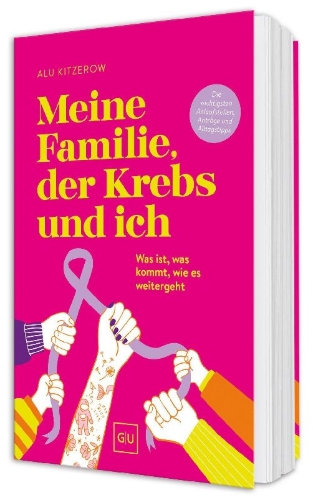 Buchcover und Innenansicht für das Buch: Meine Familie, der Krebs und ich