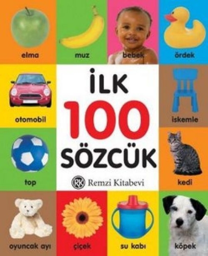 Buchcover und Innenansicht für das Buch: Ilk 100 Sözcük (Kücük Boy)