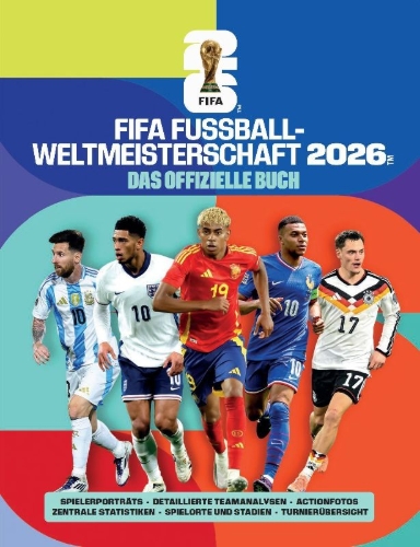 Buchcover und Innenansicht für das Buch: FIFA World Cup 2026: The Official Guide
