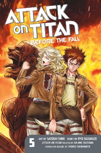 Buchcover und Innenansicht für das Buch: Attack on Titan: Before the Fall  05