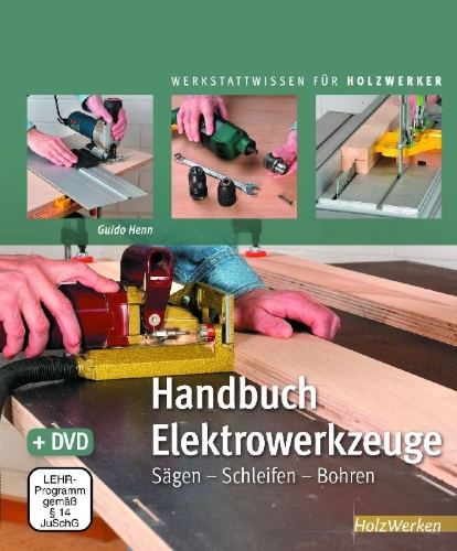 Buchcover und Innenansicht für das Buch: Handbuch Elektrowerkzeuge