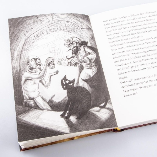 Buchcover und Innenansicht für das Buch: Im Zeichen der Zauberkugel 3: Der ägyptische Zankzauber