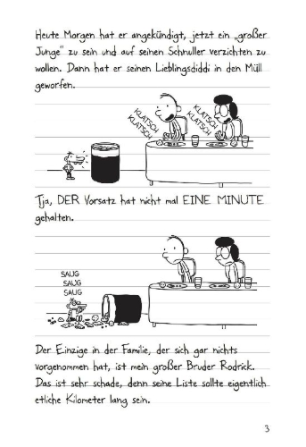Buchcover und Innenansicht für das Buch: Diary of a Wimpy Kid: The Last Straw
