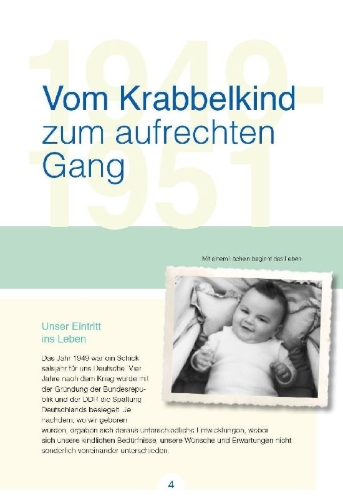 Buchcover und Innenansicht für das Buch: Wir vom Jahrgang 1949 - Kindheit und Jugend