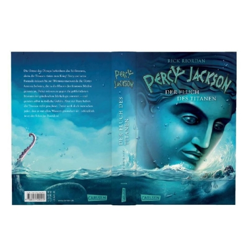 Buchcover und Innenansicht für das Buch: Percy Jackson: Titan's  Curse