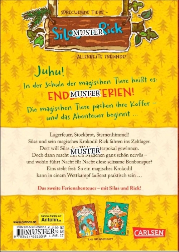 Buchcover und Innenansicht für das Buch: Die Schule der magischen Tiere - Endlich Ferien 3: Henry und Leander