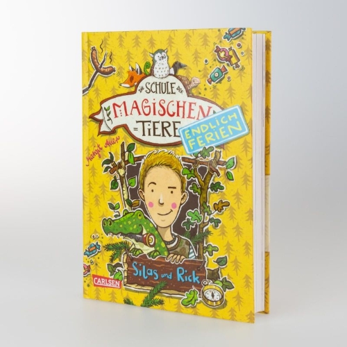 Buchcover und Innenansicht für das Buch: Die Schule der magischen Tiere - Endlich Ferien 2: Silas und Rick