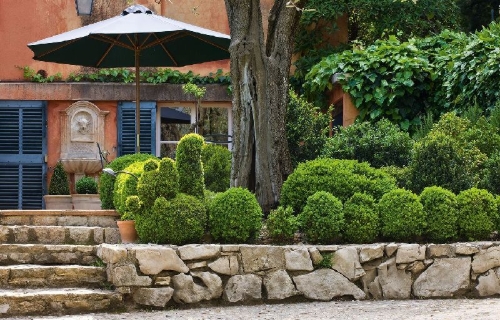 Buchcover und Innenansicht für das Buch: Mediterranes Gartendesign