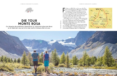 Buchcover und Innenansicht für das Buch: LONELY PLANET Bildband Legendäre Wanderrouten in Europa