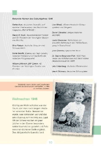 Buchcover und Innenansicht für das Buch: Aufgewachsen in der DDR - Wir vom Jahrgang 1946 - Kindheit und Jugend