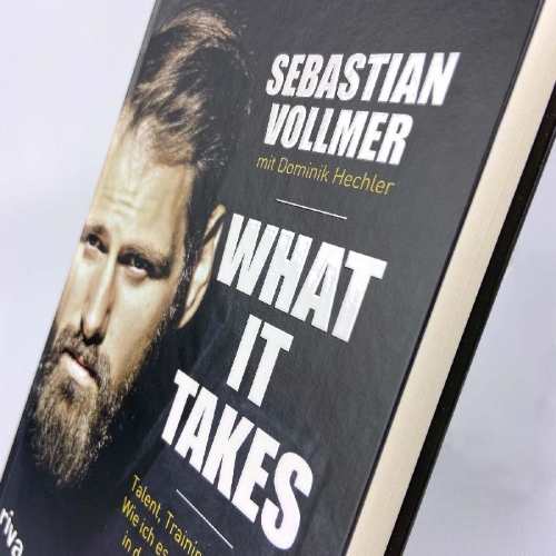 Buchcover und Innenansicht für das Buch: What it takes
