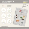 Buchcover und Innenansicht für das Buch: Lieblingsrezepte