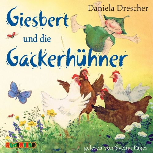 Buchcover und Innenansicht für das Buch: Giesbert und die Gackerhühner