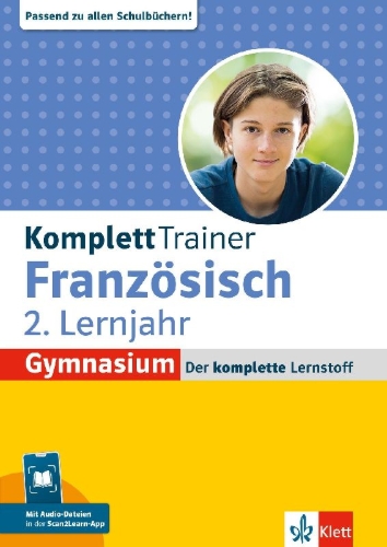 Buchcover und Innenansicht für das Buch: KomplettTrainer Gymnasium Französisch 2. Lernjahr