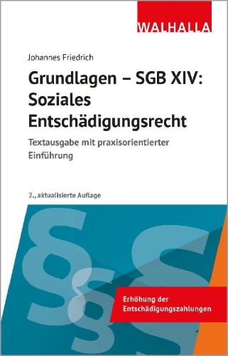 Buchcover und Innenansicht für das Buch: Grundlagen SGB XIV - Soziales Entschädigungsrecht