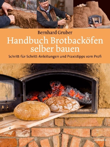 Buchcover und Innenansicht für das Buch: Handbuch Brotbacköfen selber bauen