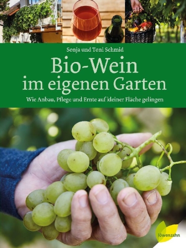 Buchcover und Innenansicht für das Buch: Bio-Wein im eigenen Garten