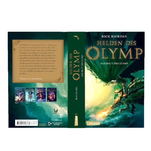 Buchcover und Innenansicht für das Buch: Heroes of Olympus 5: The Blood of Olympus