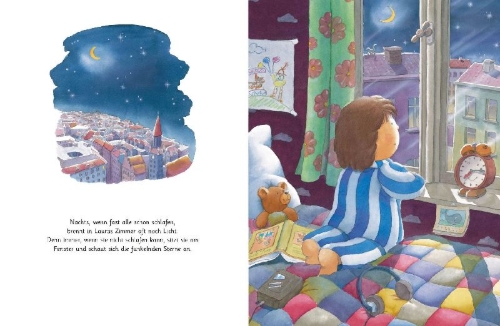 Buchcover und Innenansicht für das Buch: Lauras Stern