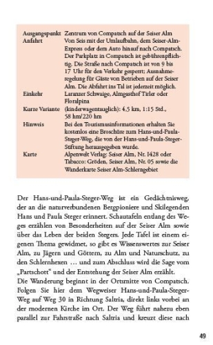 Buchcover und Innenansicht für das Buch: Gern zum Schlern