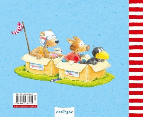 Buchcover und Innenansicht für das Buch: Der kleine Rabe Socke: Alle meine Kindergarten-Freunde