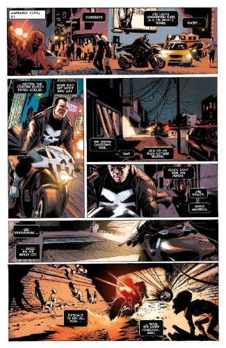 Buchcover und Innenansicht für das Buch: Punisher: In the Blood (2010) #1-#5