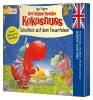 Buchcover und Innenansicht für das Buch: Der kleine Drache Kokosnuss - Schulfest auf dem Feuerfelsen