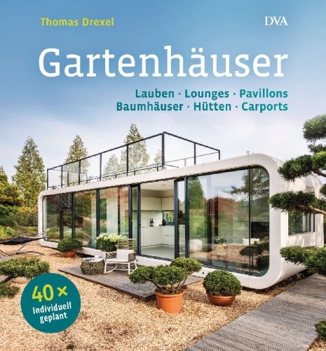 Buchcover und Innenansicht für das Buch: Gartenhäuser