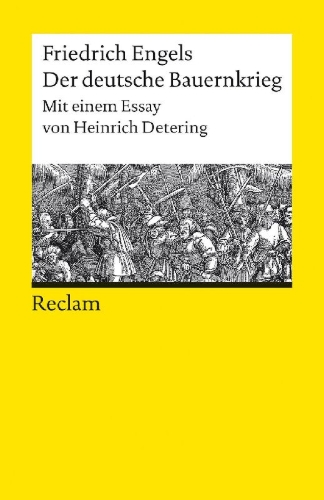Buchcover und Innenansicht für das Buch: Der deutsche Bauernkrieg. Mit einem Essay von Heinrich Detering