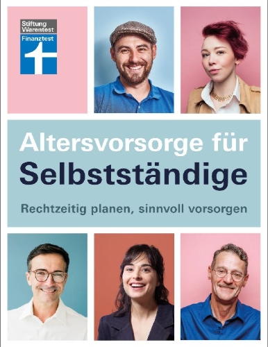 Buchcover und Innenansicht für das Buch: Altersvorsorge für Selbstständige