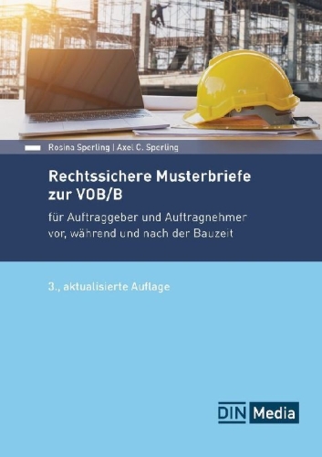 Buchcover und Innenansicht für das Buch: Rechtssichere Musterbriefe zur VOB/B