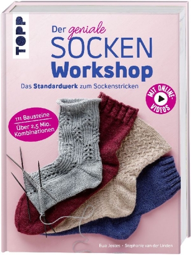 Buchcover und Innenansicht für das Buch: Der geniale Sockenworkshop