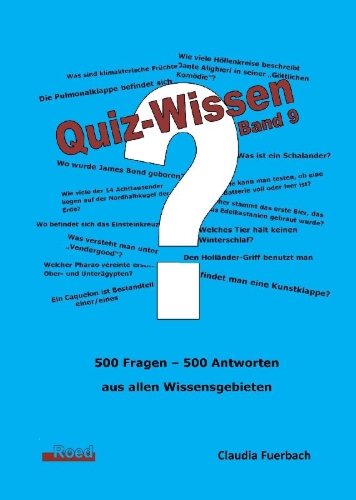 Buchcover und Innenansicht für das Buch: Quiz-Wissen - Band 9