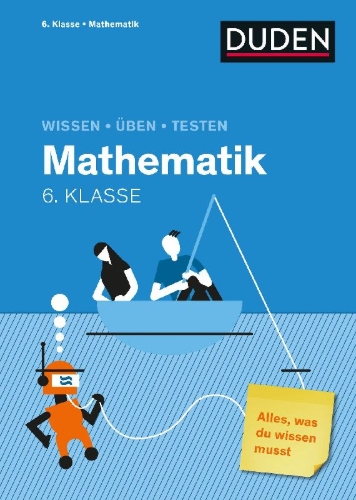 Buchcover und Innenansicht für das Buch: Wissen - Üben - Testen: Mathematik 6. Klasse