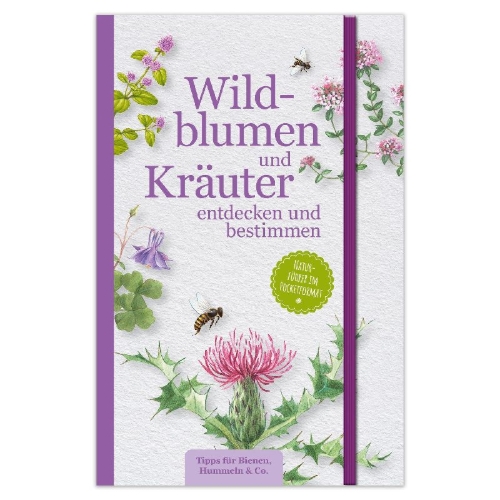 Buchcover und Innenansicht für das Buch: Wildblumen und Kräuter entdecken und bestimmen