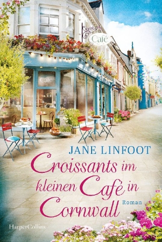 Buchcover und Innenansicht für das Buch: The Cosy Croissant Café