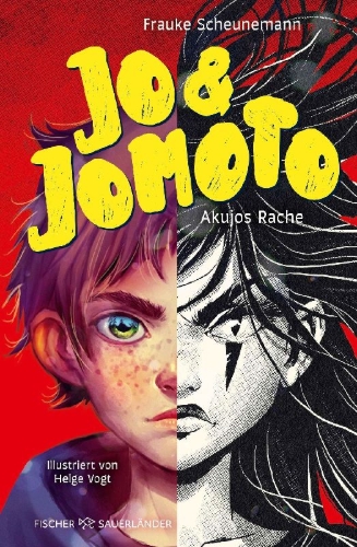 Buchcover und Innenansicht für das Buch: Jo & Jomoto - Akujos Rache
