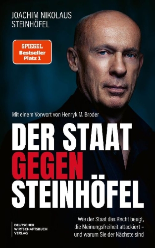 Buchcover und Innenansicht für das Buch: Der Staat gegen Steinhöfel