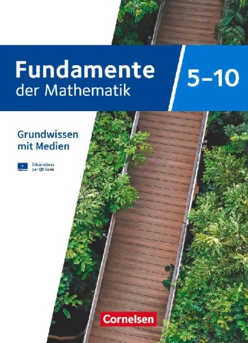 Buchcover und Innenansicht für das Buch: Fundamente der Mathematik 5. bis 10. Schuljahr. Übungsmaterialien Sekundarstufe I/II - Grundwissen mit Medien