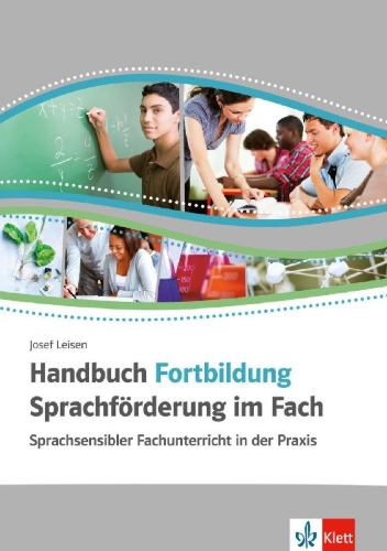 Buchcover und Innenansicht für das Buch: Handbuch Fortbildung Sprachförderung im Fach