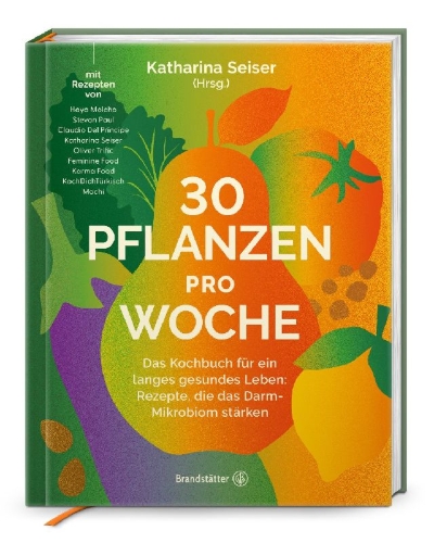 Buchcover und Innenansicht für das Buch: 30 Pflanzen pro Woche