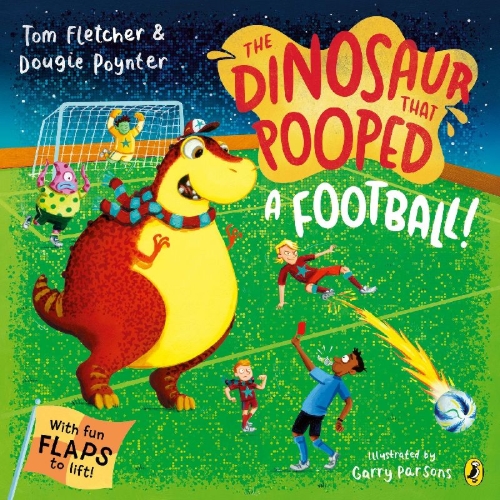 Buchcover und Innenansicht für das Buch: The Dinosaur that Pooped A Football