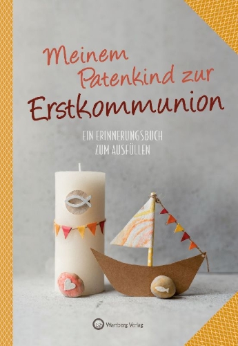 Buchcover und Innenansicht für das Buch: Meinem Patenkind zur Erstkommunion