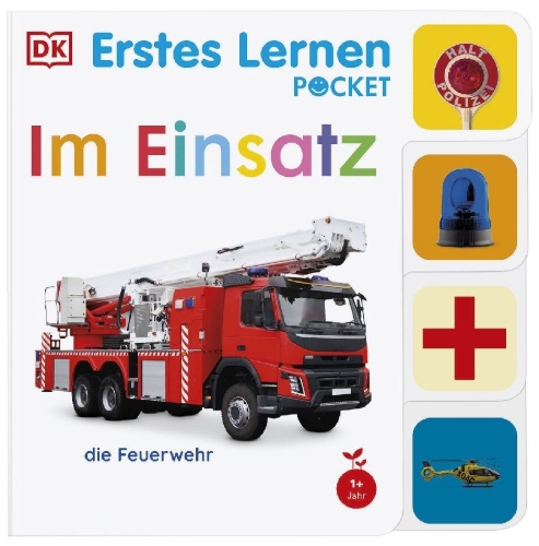 Buchcover und Innenansicht für das Buch: Erstes Lernen Pocket. Im Einsatz