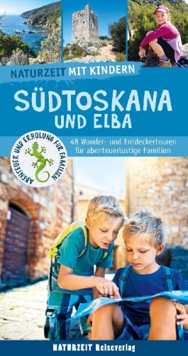 Buchcover und Innenansicht für das Buch: Naturzeit mit Kindern: Südtoskana und Elba