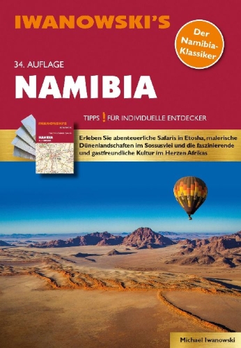 Buchcover und Innenansicht für das Buch: Namibia - Reiseführer von Iwanowski