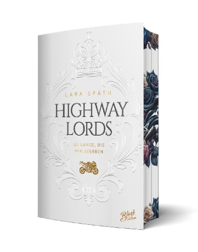 Buchcover und Innenansicht für das Buch: Highway Lords: So lange, bis wir sterben | Aufwendig gestaltete Ausgabe mit Farbschnitt