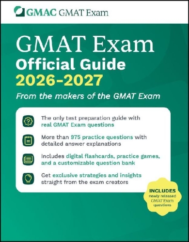 Buchcover und Innenansicht für das Buch: GMAT Official Guide 2026 - 2027: Book + Online Question Bank